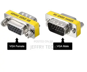 Vga Svga Hd15 Female to Male Mini Gender Changer Coupler Adapter