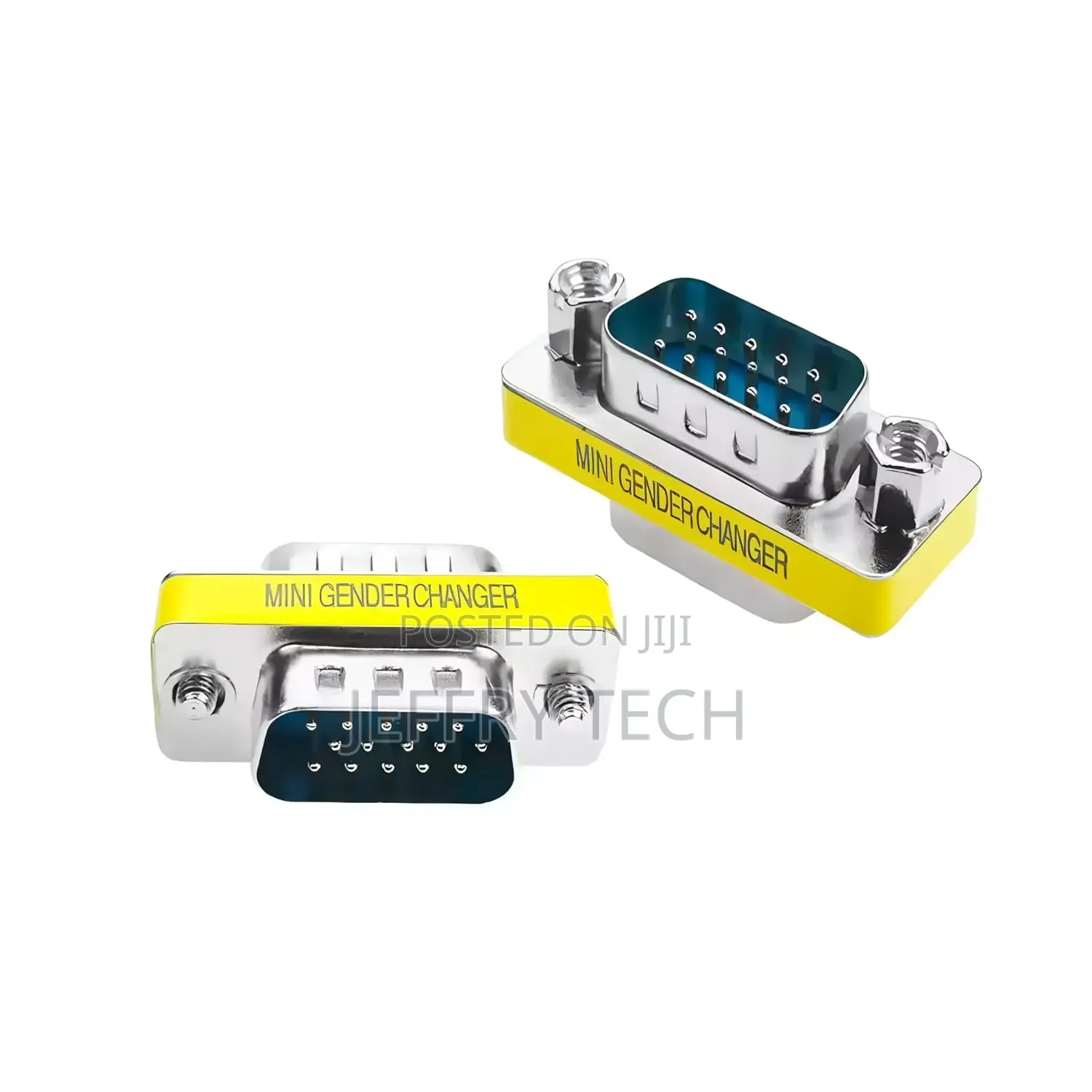 Vga Svga Hd15 Male to Male Mini Gender Changer Coupler Adapter