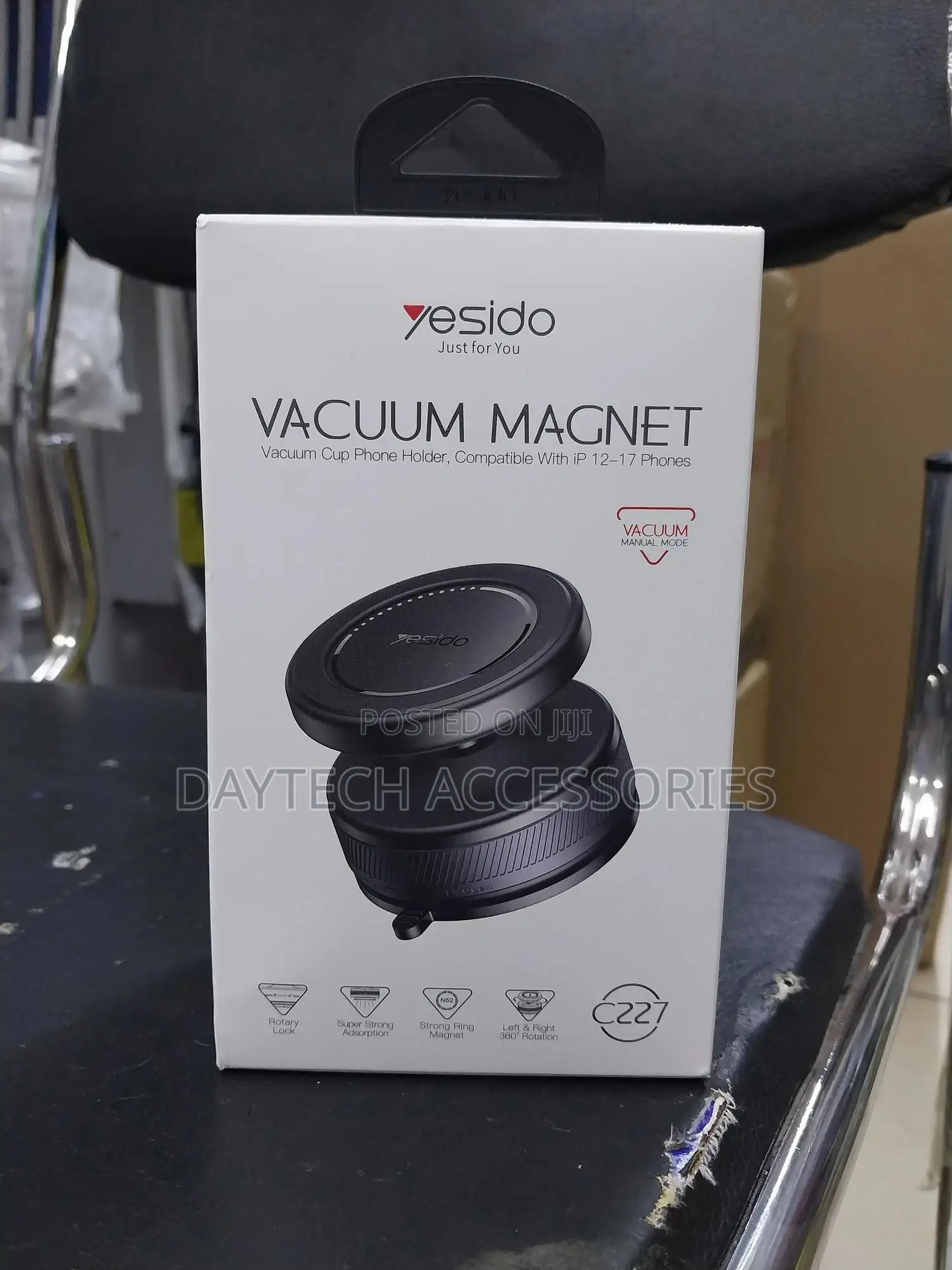 Yesido - Car Phone Holder (C227) - Magnetic Vacuum Suction Cup.