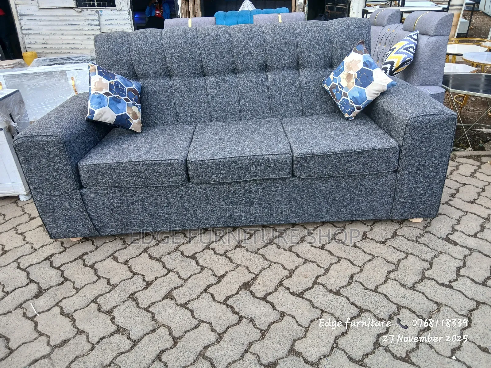Available Grey 3seater 23 at Edge Furniture Shop
