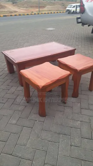 Mahogany Crafted Coffee Table Stools