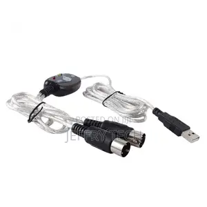 Midi to Usb Cable Adapter, Usb to Midi Cable 2 in 1 Keyboard Synthesi