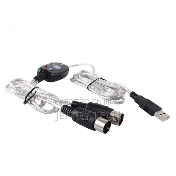 Midi to Usb Cable Adapter, Usb to Midi Cable 2 in 1 Keyboard Synthesi