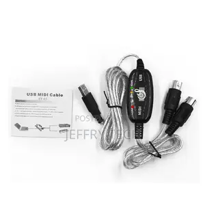 Midi to Usb Cable Adapter, Usb to Midi Cable 2 in 1 Keyboard Synthesi