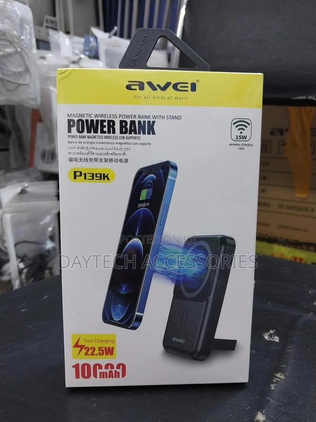 Awei P139k Power Bank 10,000mah – 22.5w Wired + 15w Magnetic Wireless