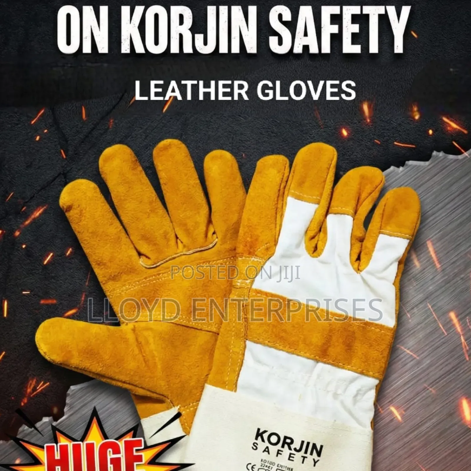 On Korjin Safety Leather Gloves