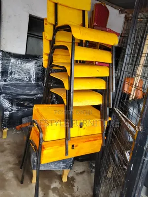 School Lockers And Chairs