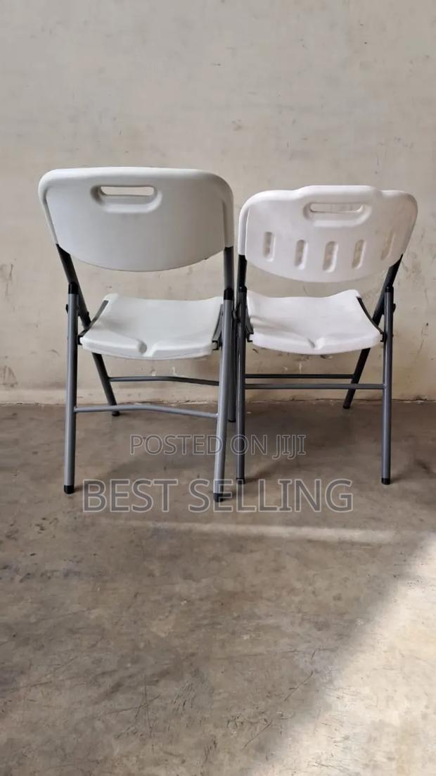 White Foldable Chair - thumbnail 2