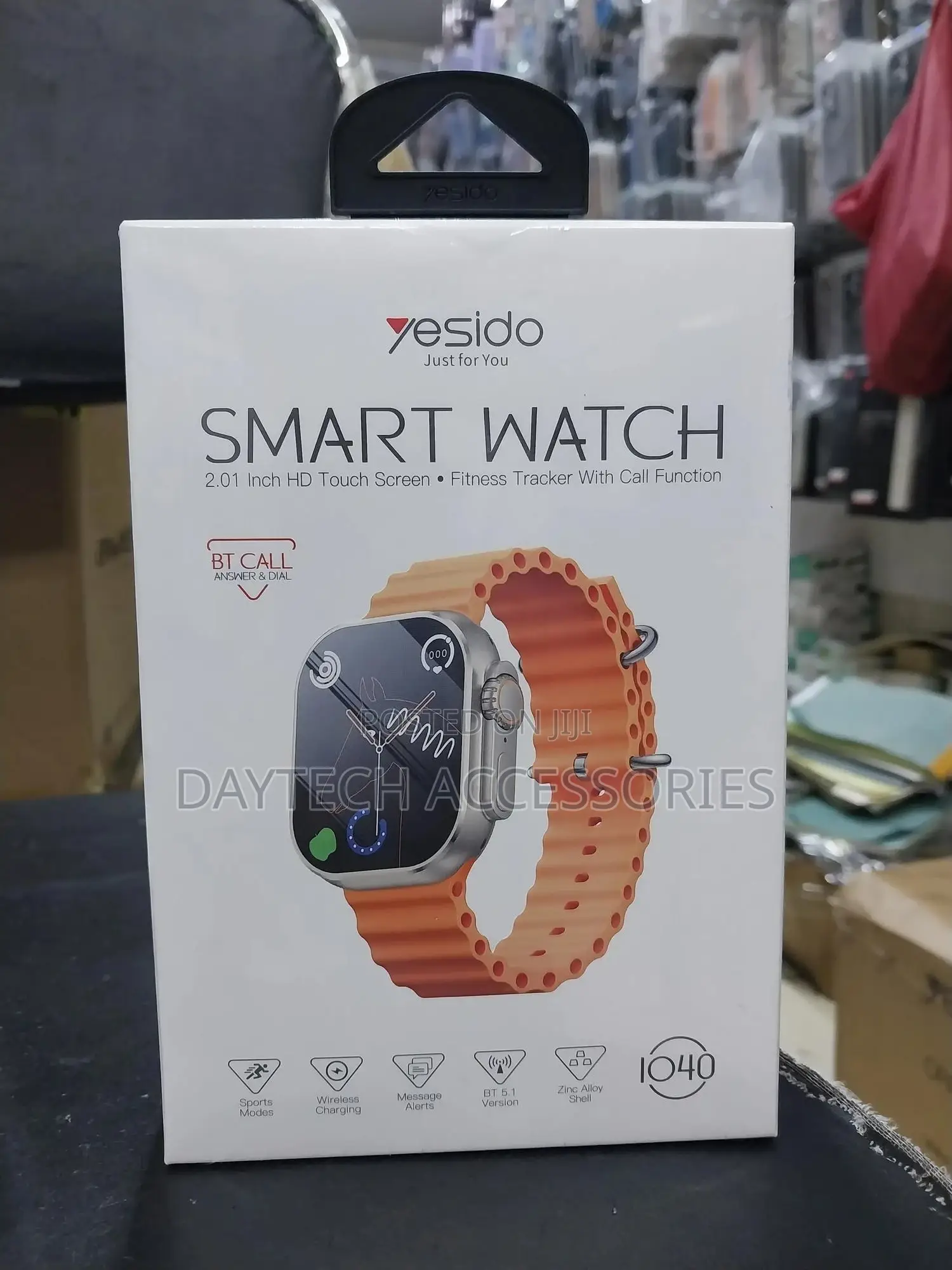 Yesido Smart Watch With 2.01 Inch Hd Touch Screen- Io40