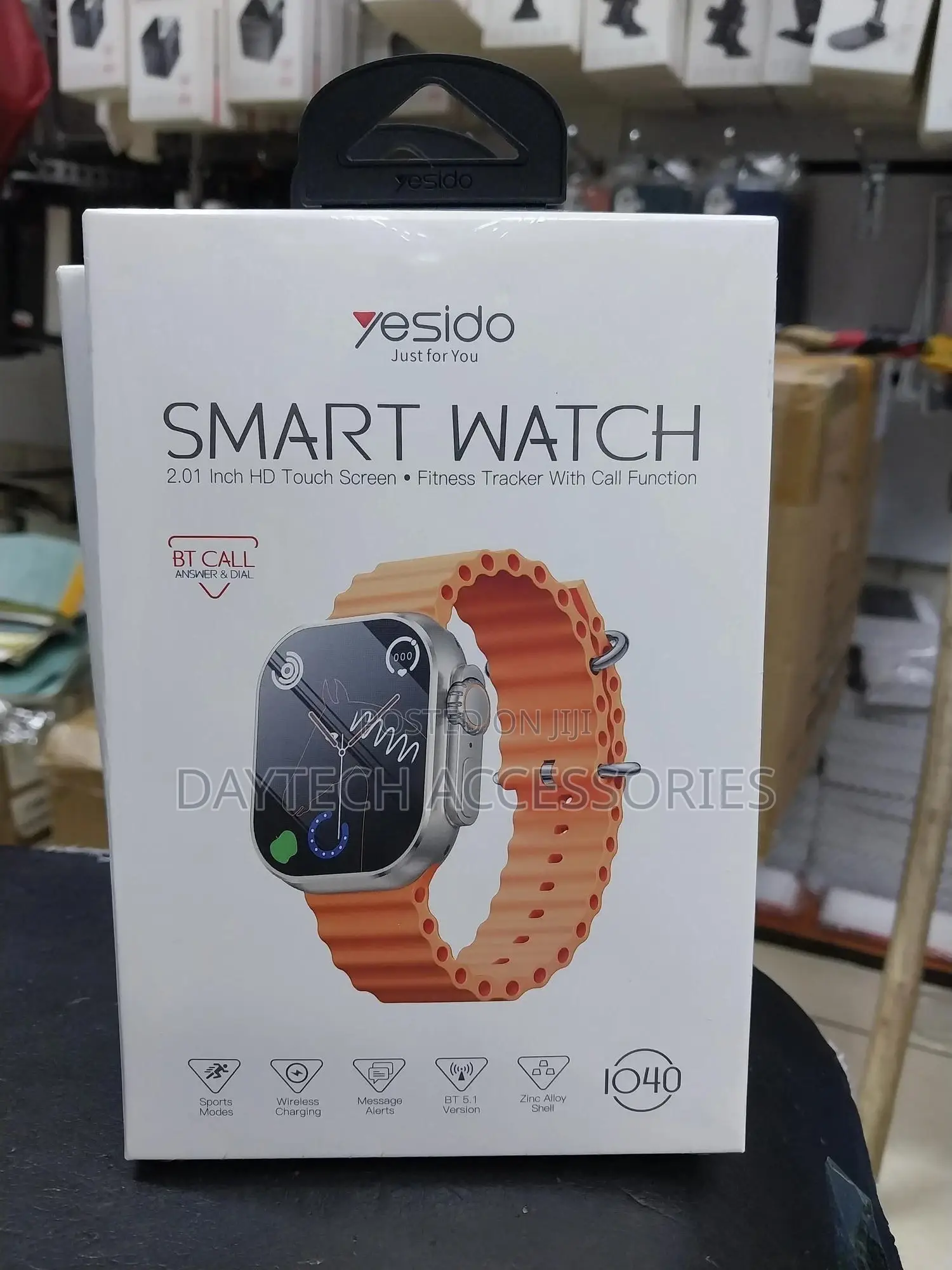 Yesido Smart Watch With 2.01 Inch Hd Touch Screen- Io40
