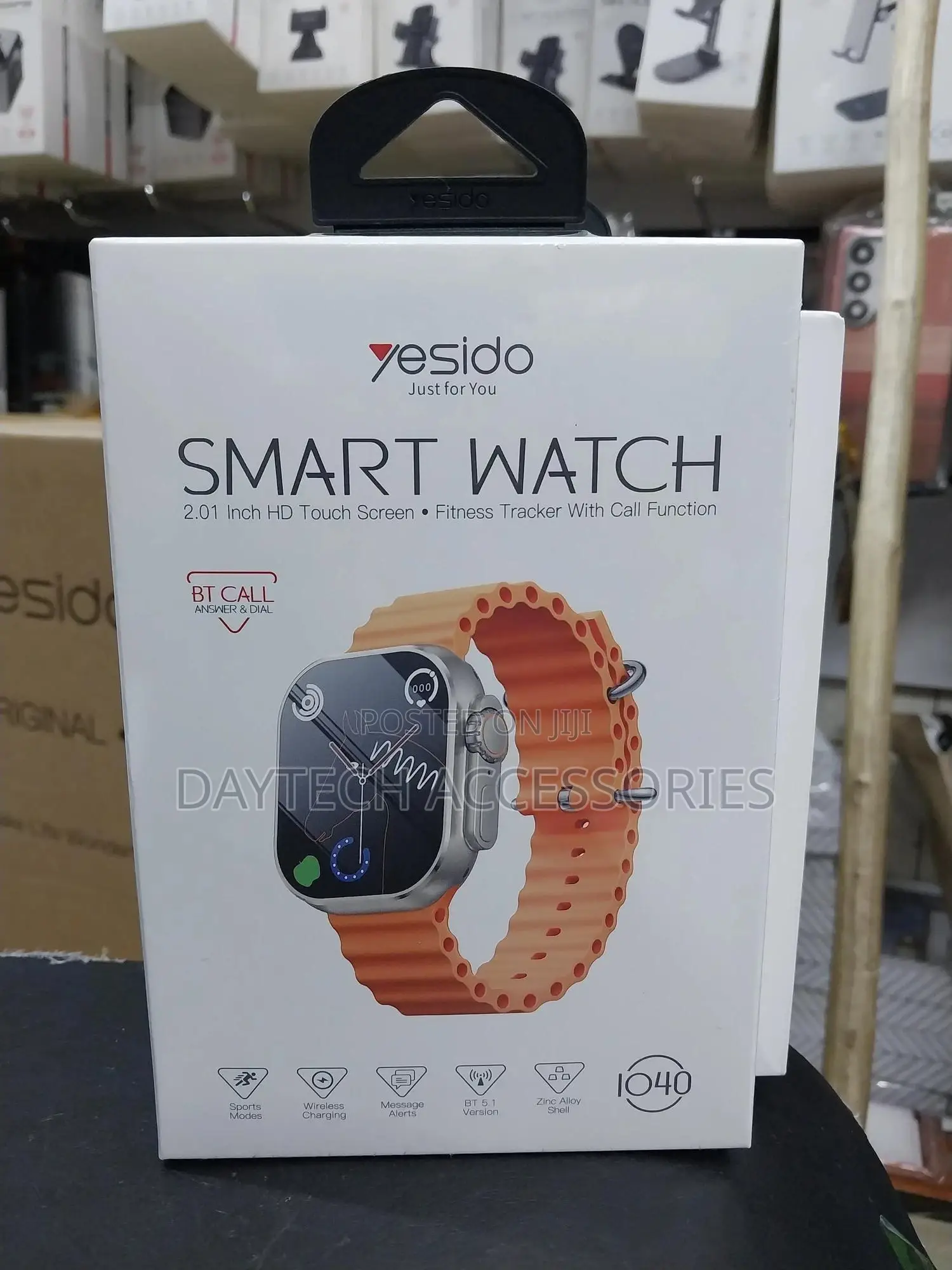 Yesido Smart Watch With 2.01 Inch Hd Touch Screen- Io40