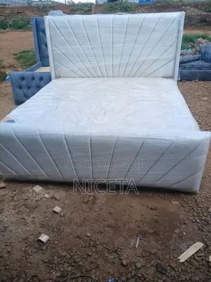Chester 6by6 Velvet 6by6 Bed With 8inch Mattress