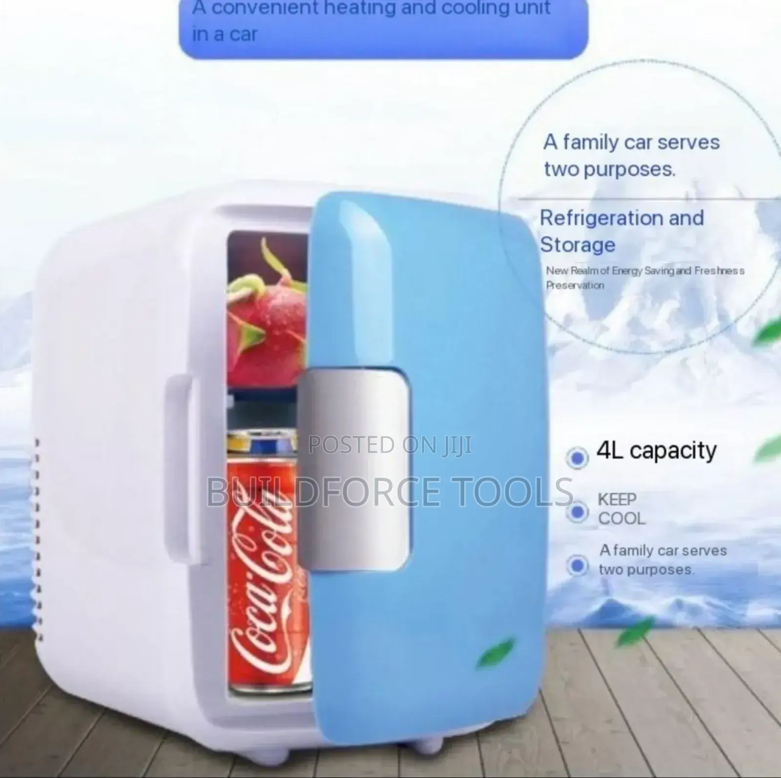 Ac/Dc Car Fridge 4l Capacity