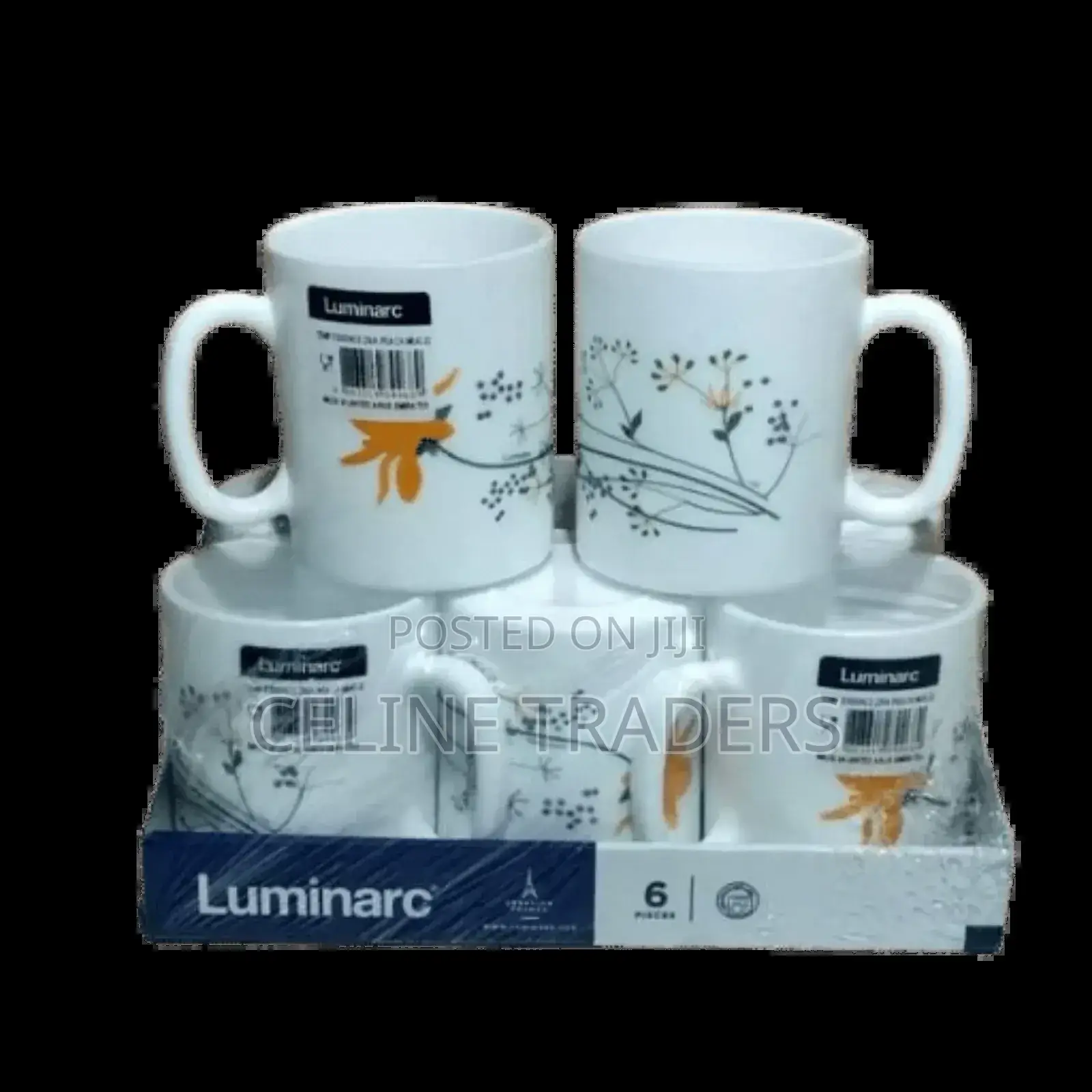 *Set of 6 Luminarc Ziva Peach Cups*