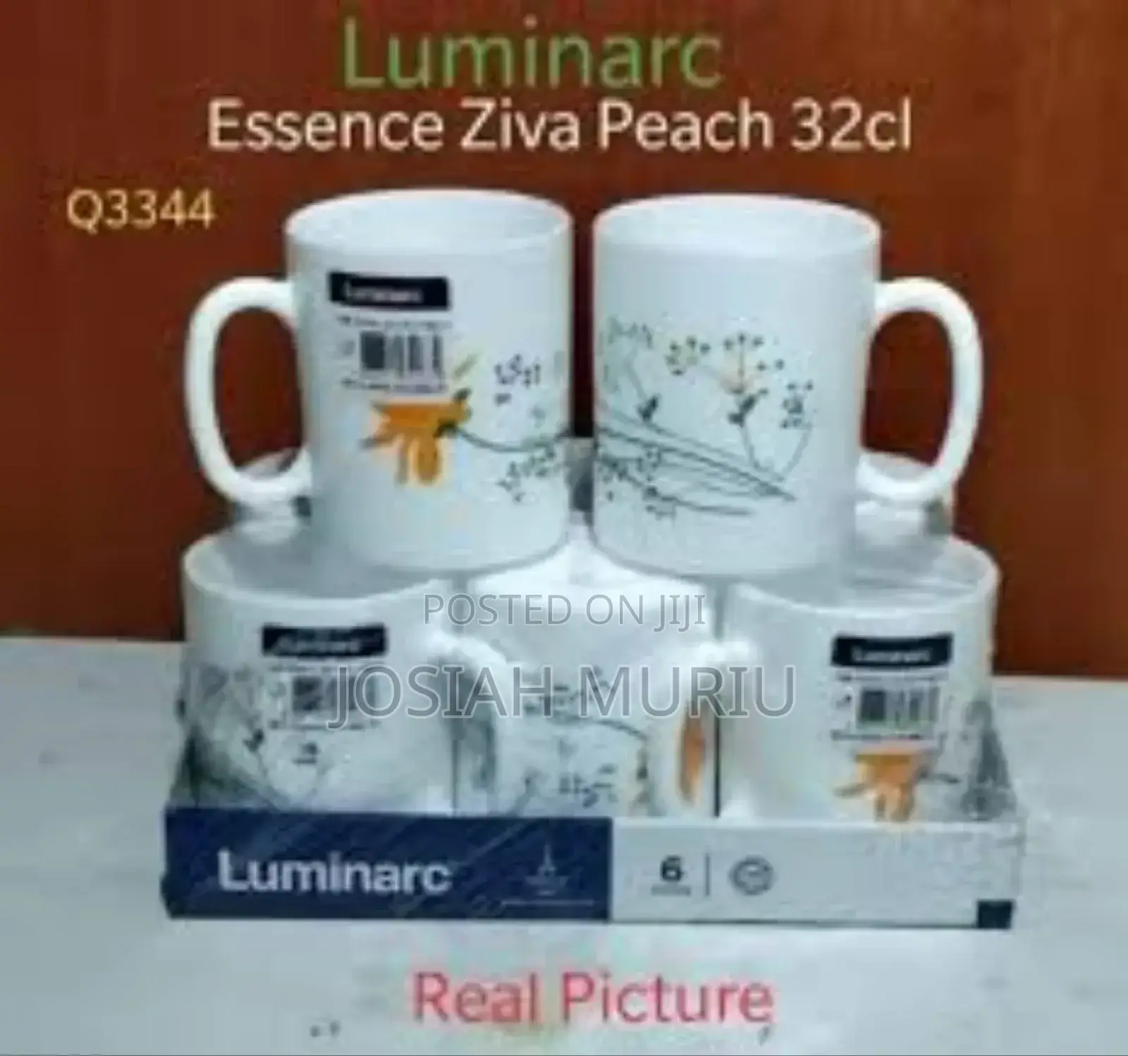 6pcs 32cl Luminarc Ziva Peach Mug