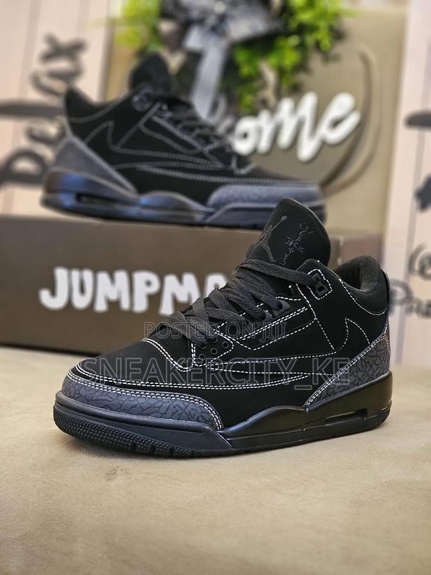 Black Jordan 3 Cactus Jack - main view