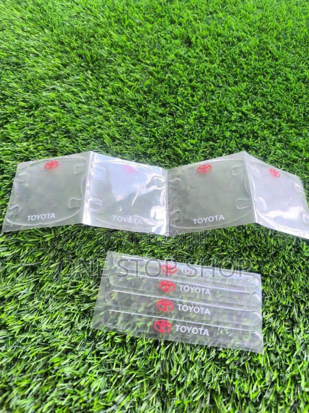 4+4pc Toyota Clear Door Handles+Bowl Stick on Antiscratch Sticker