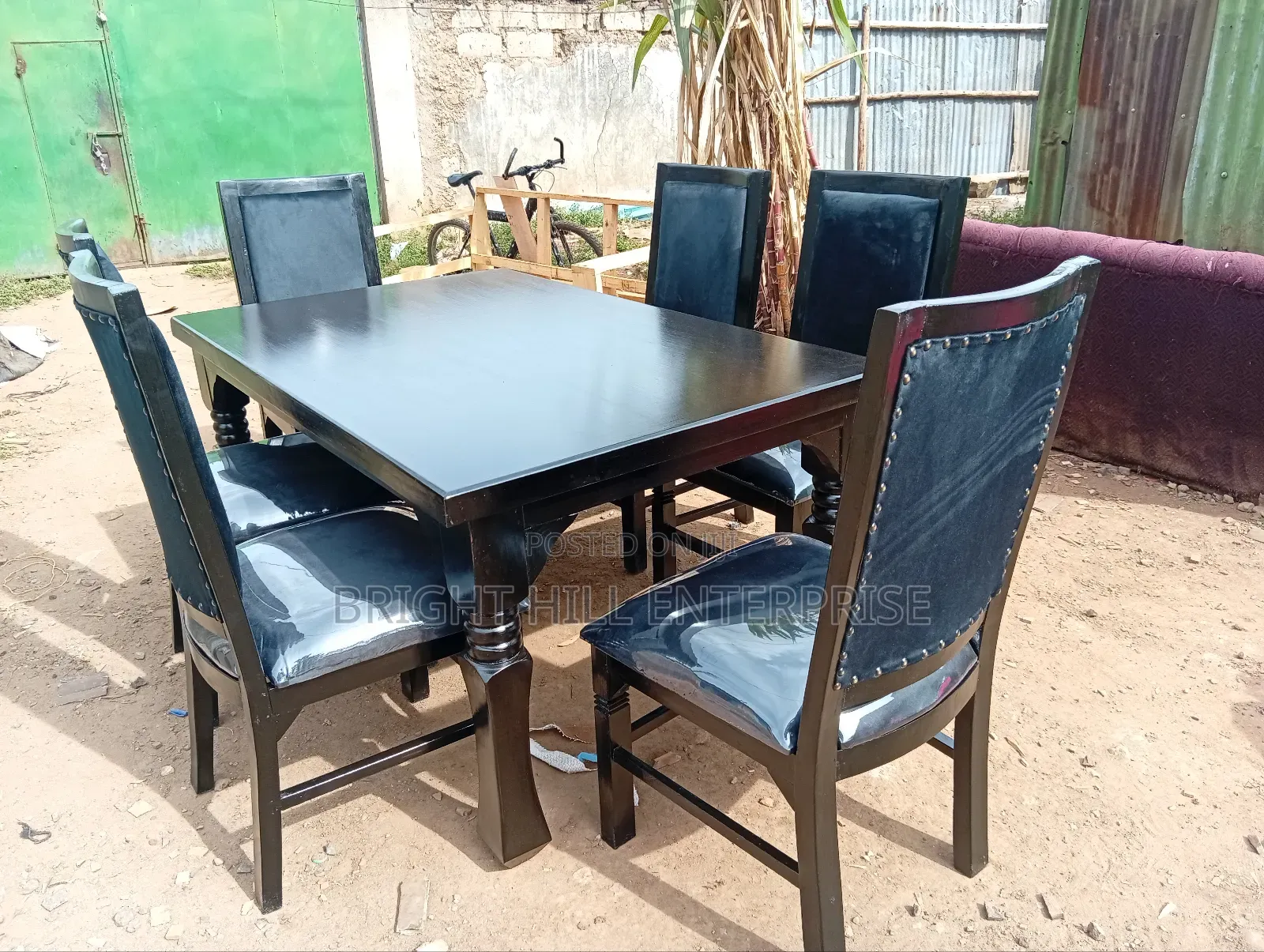 Black Stable 6 Seater Dining Tables