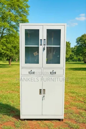 Durable Half Glass Document Cabinet