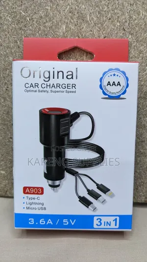Original Car Charger 3 in 1