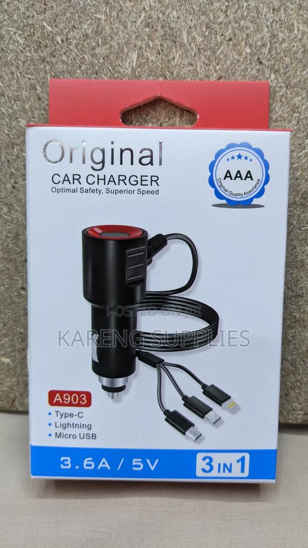 Original Car Charger 3 in 1