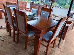 Solid Mahogany Dinning Table Set