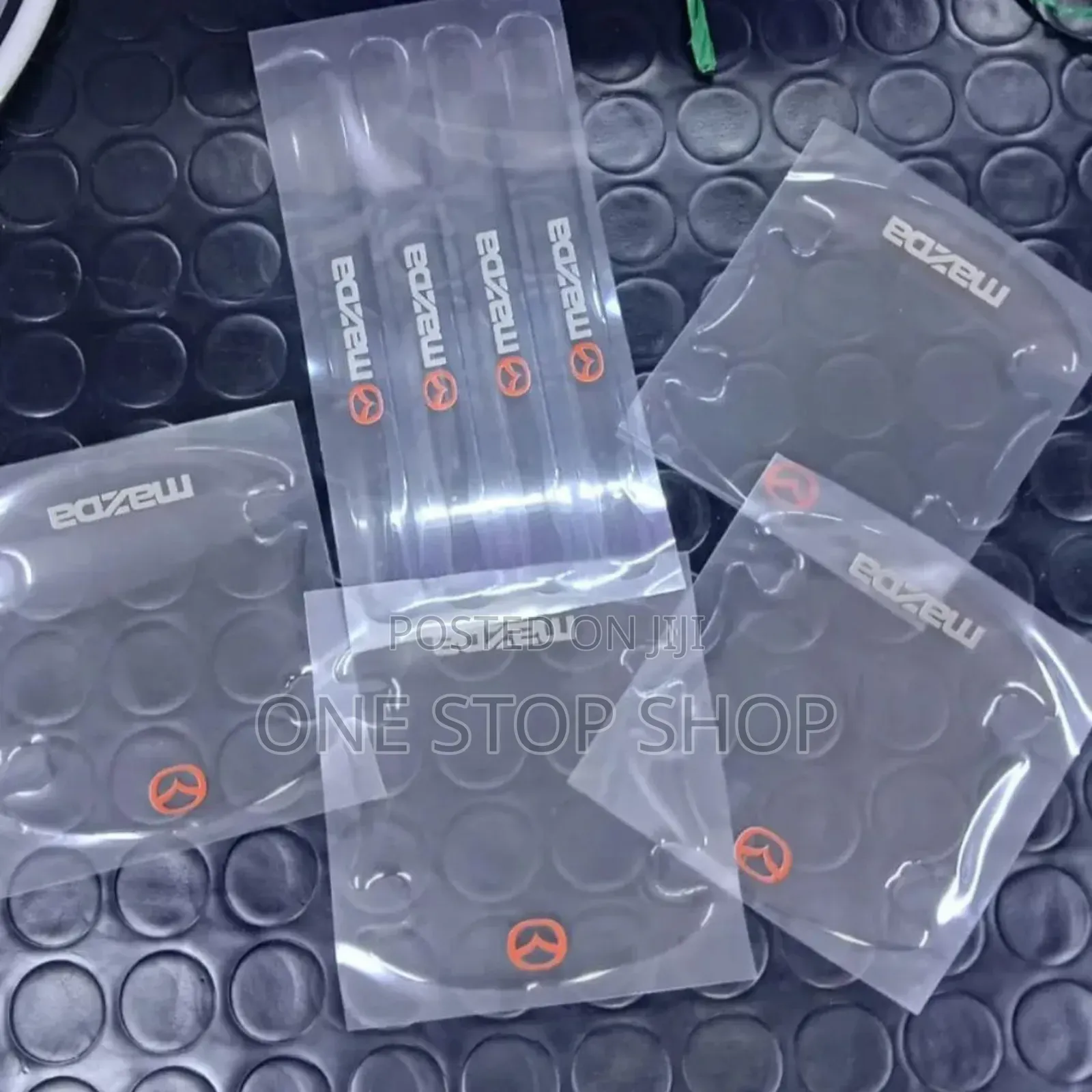 Mazda Logo Clear Branded Door Handle 8pc Antiscratch Sticker