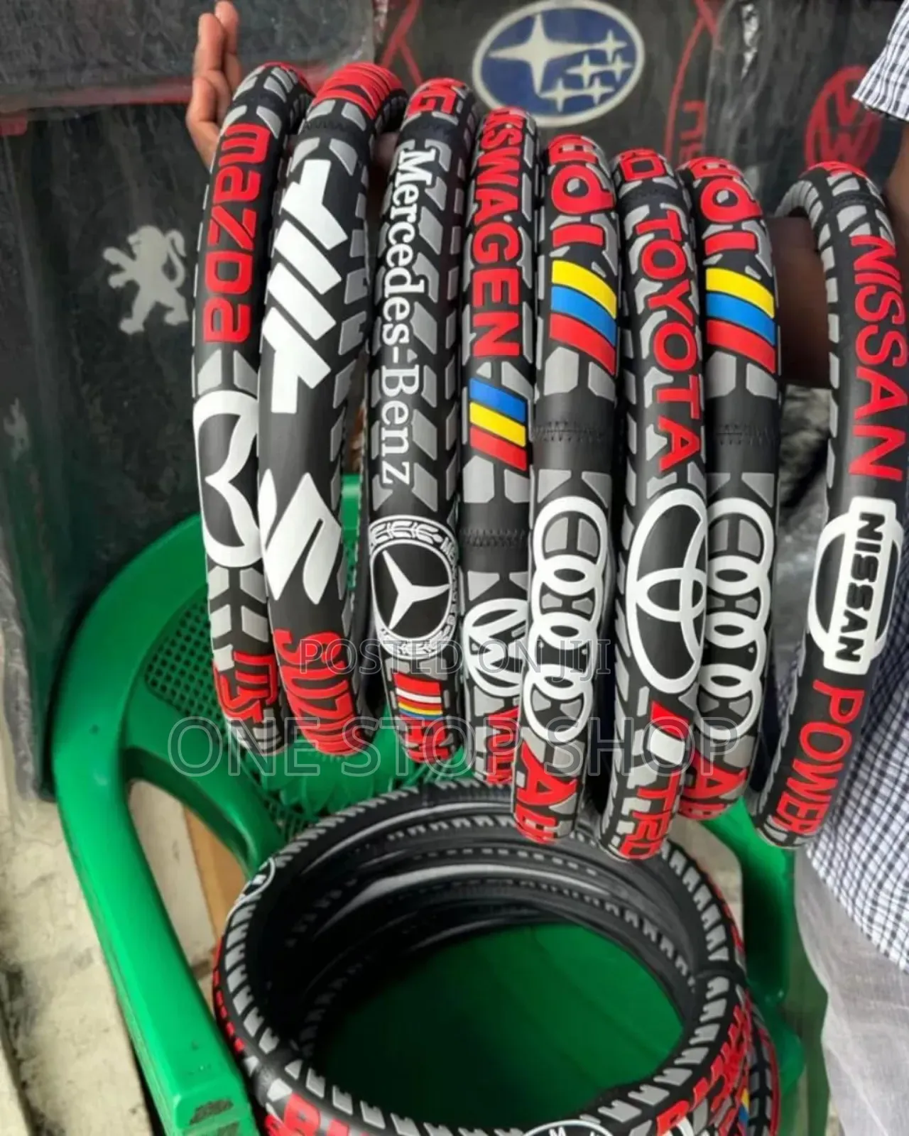 7 Different Car Models Branded Rubber Steering Wheel Cover