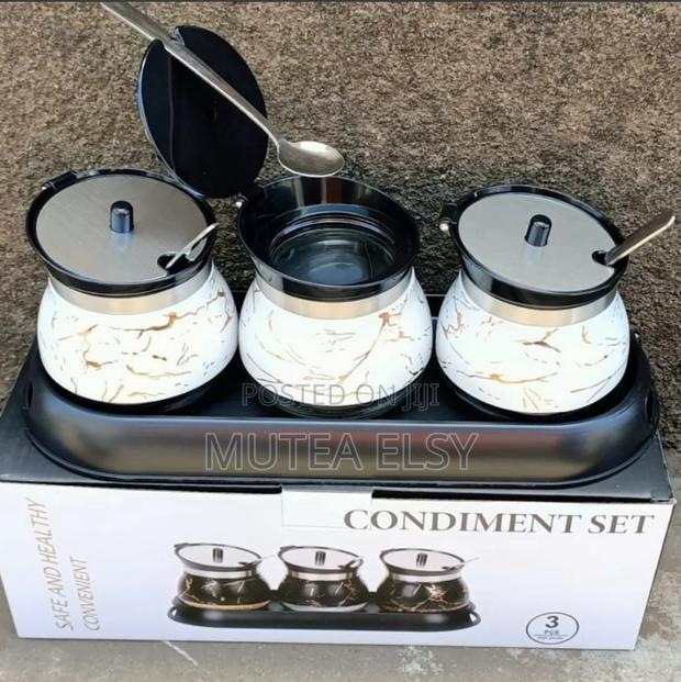 Black White Condiment Sugar Sets - thumbnail 3