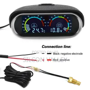Car Digital Univesal Temperature and Voltage 2-in-1