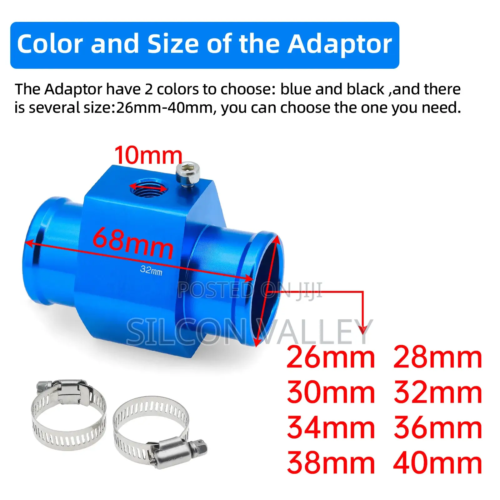 2 in 1 Water Temperature Gauge Digital Led Voltmeter Water