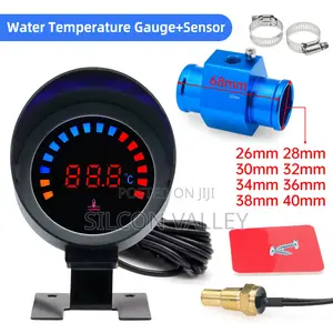 2 in 1 Water Temperature Gauge Digital Led Voltmeter Water