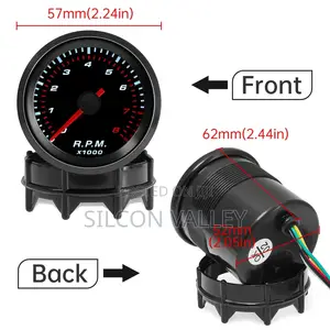 2" 52mm Car Meter Tachometer RPM Gauge 0-8000rpm Analog