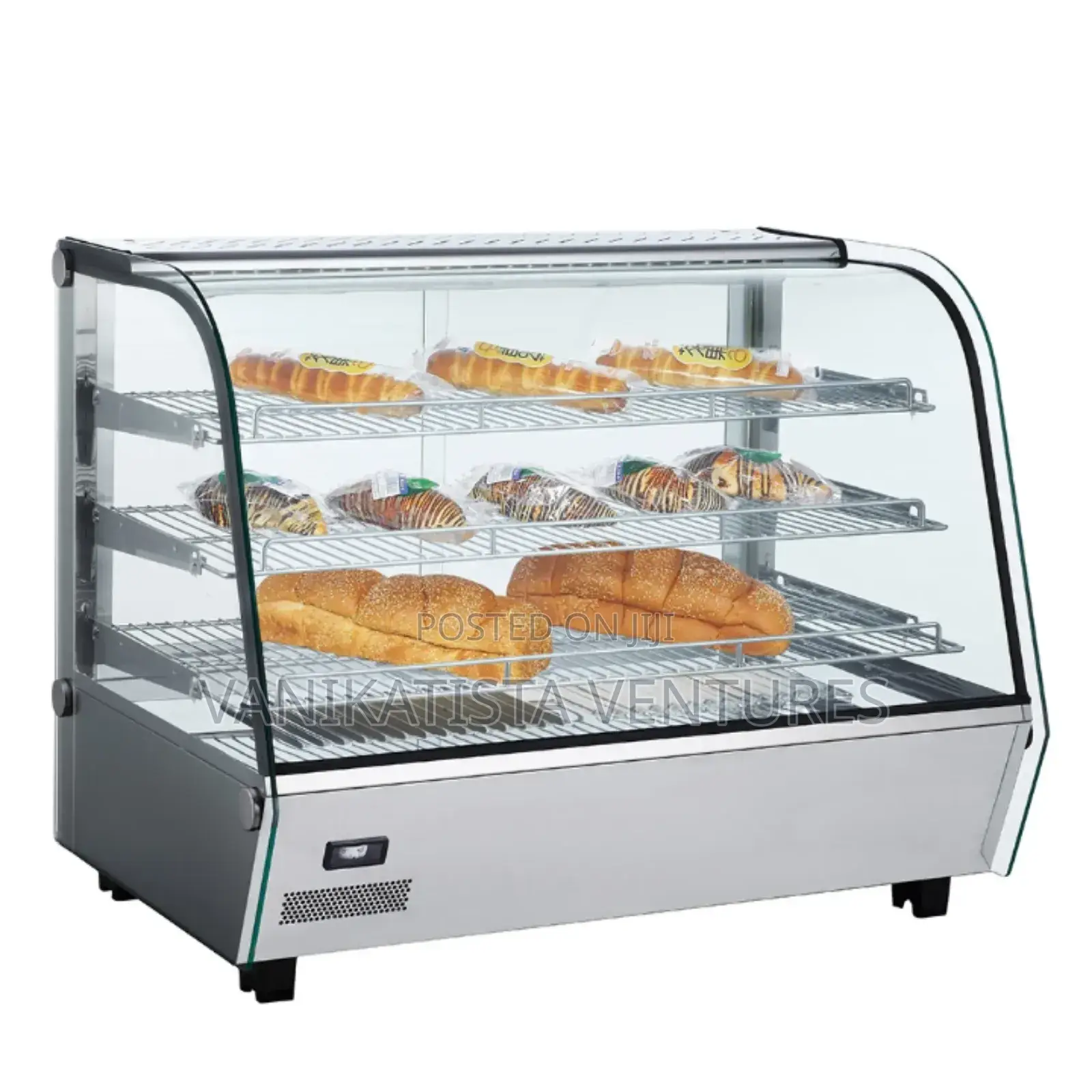 Curved Glass Cake Display Fridge
Elegant Curved-Glass Display