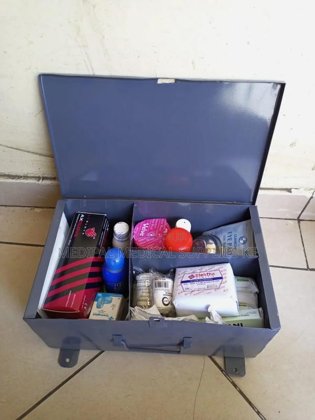 Metallic First Aid Box - main view