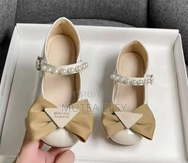 Beige,Black Red Kids Doll Shoes - thumbnail 4