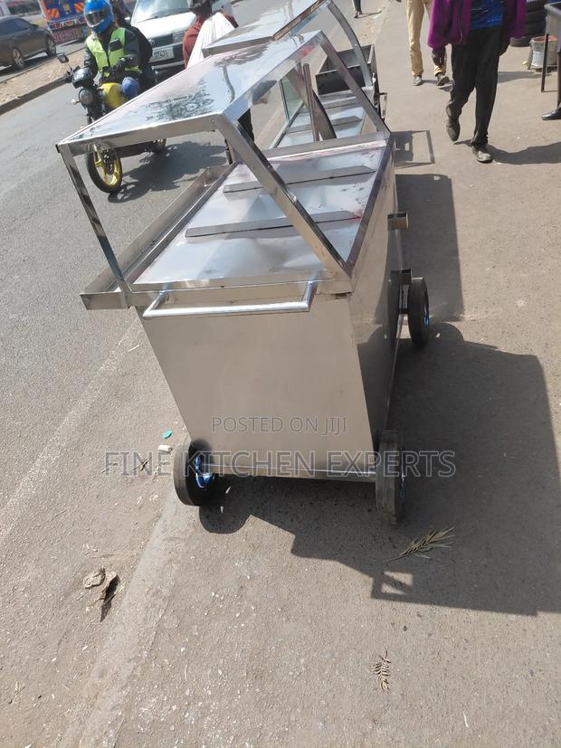Stainless Steel Fast Food Display.