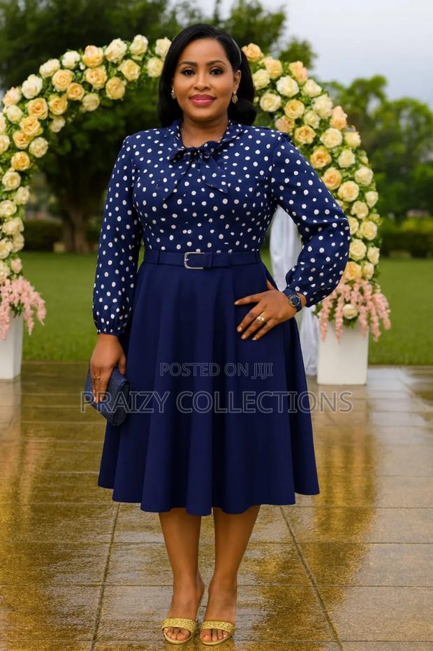 Polka Dot Skater Dress - main view