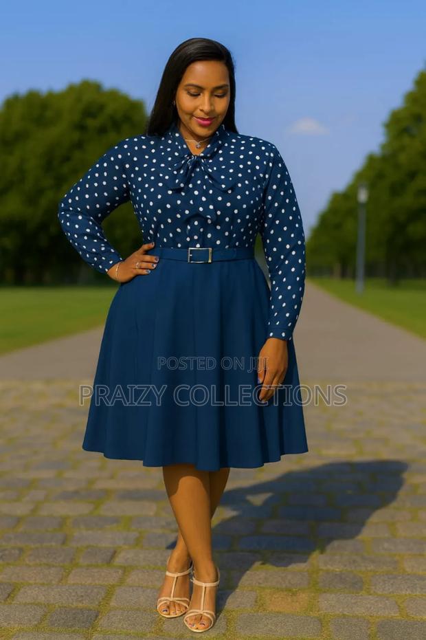 Polka Dot Skater Dress - thumbnail 7