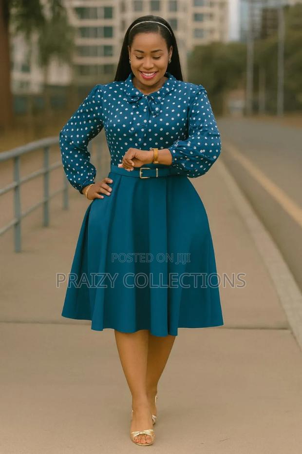 Polka Dot Skater Dress - thumbnail 8