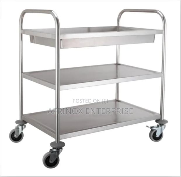Customised Stainless Steel Food Service Trolley - main view