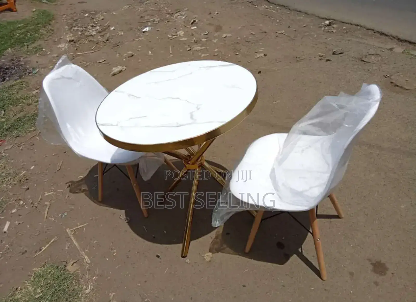 Marble Top and Eams Chair