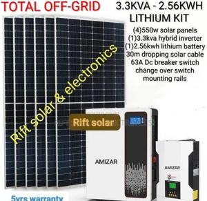 Smart Home Solution Amizar 3.3kva Inverter - 2.56kwh Lithium Battery - main view