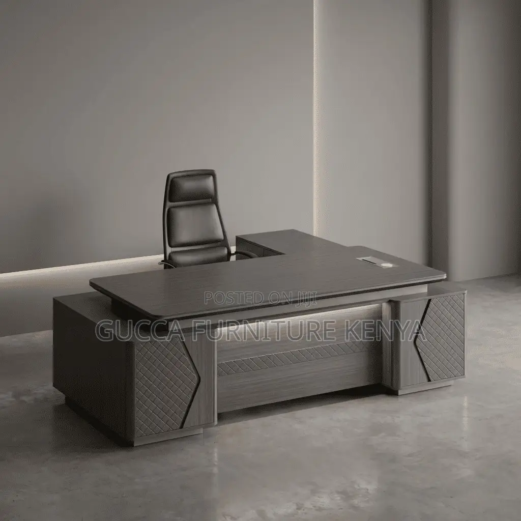 2.4 Meters Executive Solid Wooden L-Managers Table