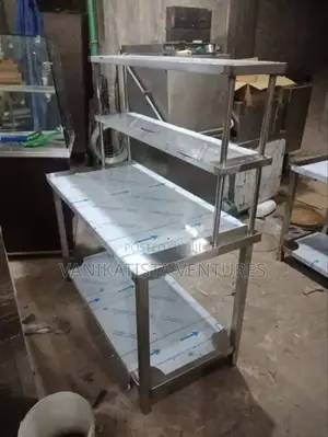 Premium Stainless Steel Prep Table With Upper Shelf
