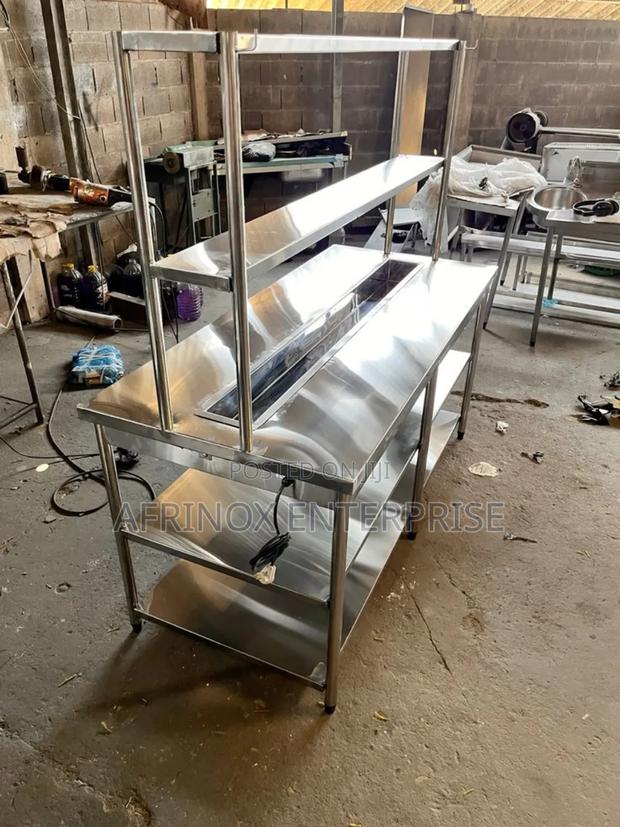 Stainless Steel Food Preparation Table - main view