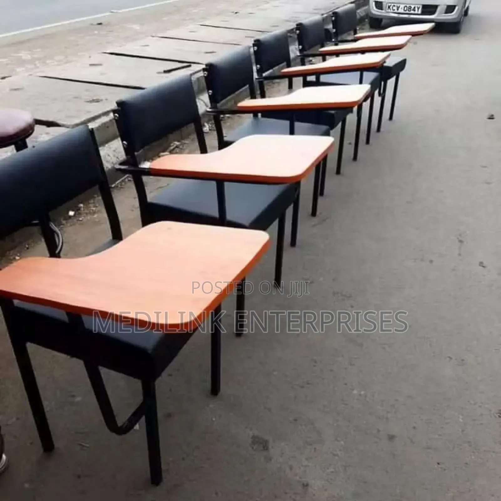 Wooden Metallic College Study Chairs