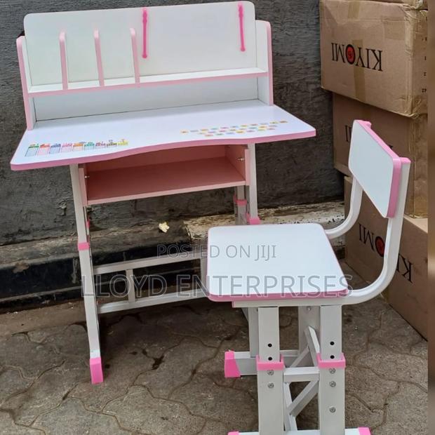 Pink Kids Study Table - main view