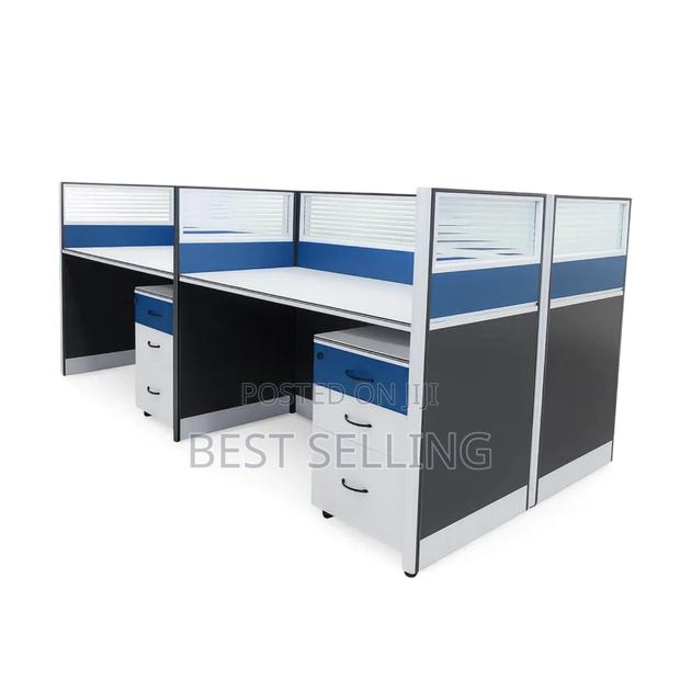 Blue 4 Way Working Station
