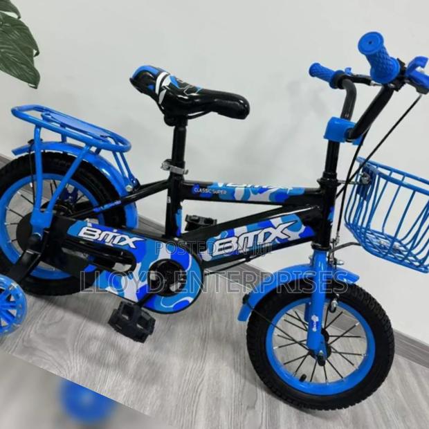 Blue BMX Kids Sporty Bike - main view
